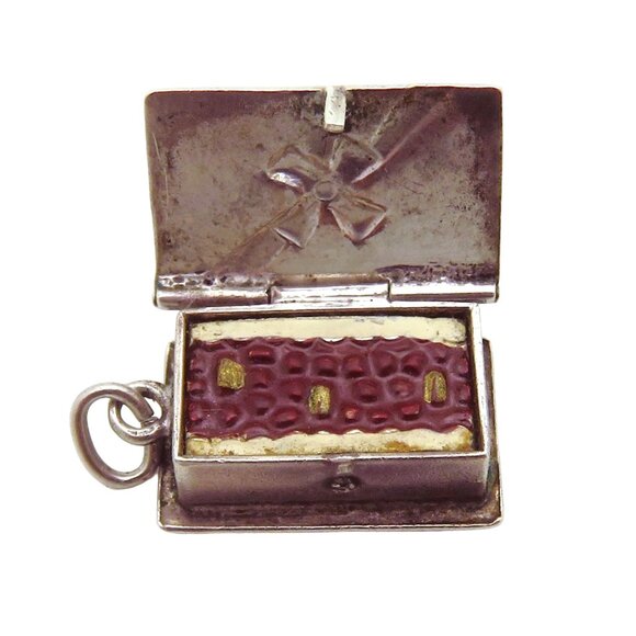 Vintage Sterling Silver Sweets for the Sweet Box of Chocolates Charm 1940s-1950s - Picture 3 of 4